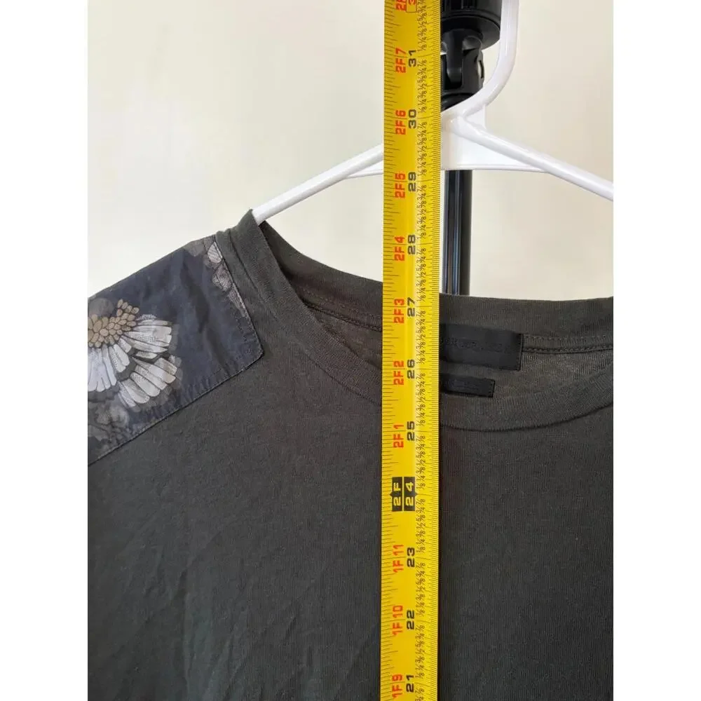 Alexander McQueen Floral Panel T-Shirt - Made in Italy - Size 11 - Picture 2 of 5